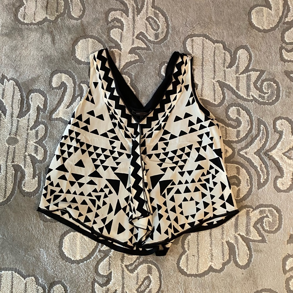 BCBG silk flowy top
